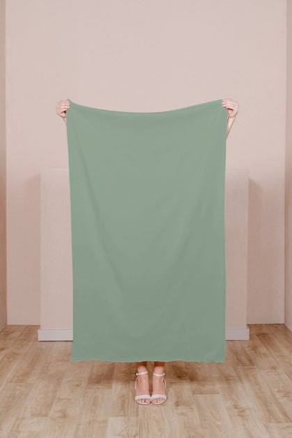 Crepe Fabric By Yard | Sage