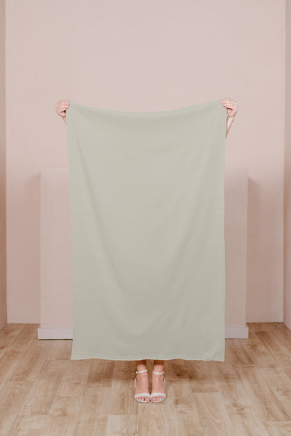 Pre-Cut Crepe Fabric by Yard | Silver Sage