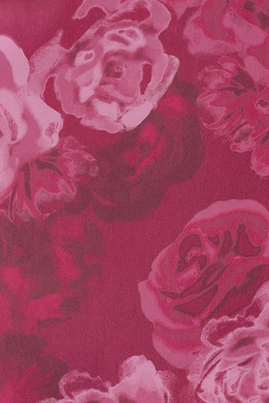 Pre-Cut Satin Floral Print Fabric By Yard | Berry Botanical