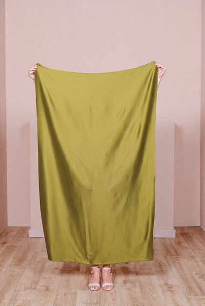 Satin Fabric by Yard | Chartreuse