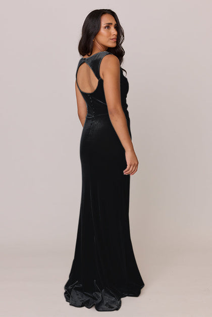 Faith Velvet Dress | Made To Order | Black