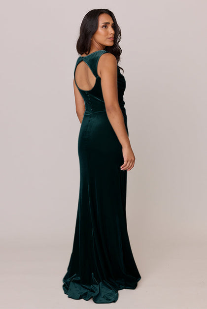 Faith Velvet Dress | Made To Order | Classic Emerald