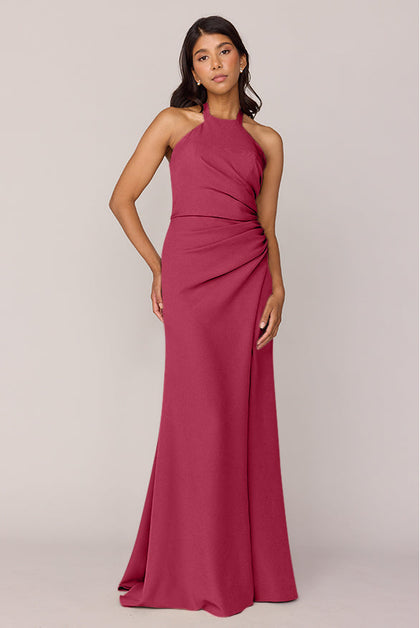 Fallon Crepe Dress | Made To Order | Berry