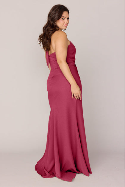 Fallon Crepe Dress | Made To Order | Berry