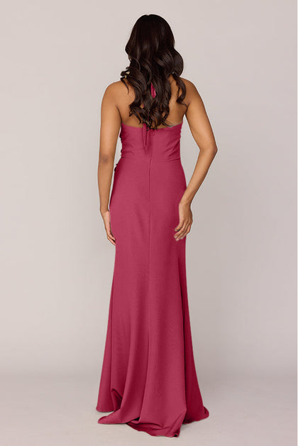 Fallon Crepe Dress | Made To Order | Berry