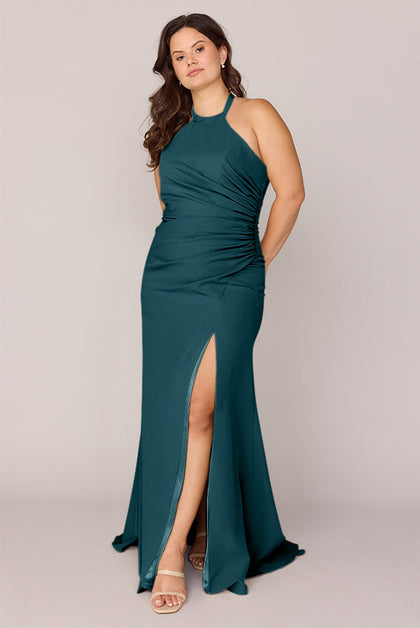 Fallon Crepe Dress | Made To Order | Classic Emerald