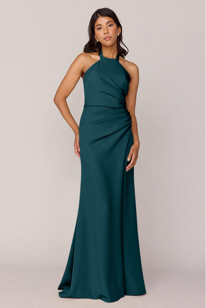 Fallon Crepe Dress | Made To Order | Classic Emerald
