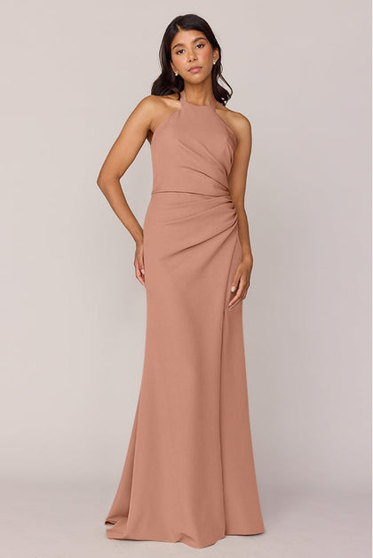 Fallon Crepe Dress | Made To Order | Desert Rose