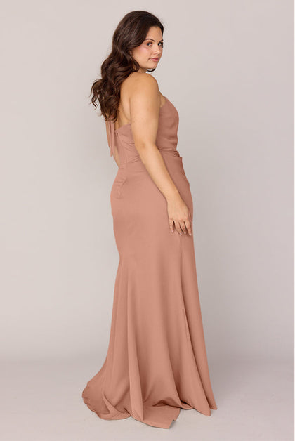 Fallon Crepe Dress | Made To Order | Desert Rose