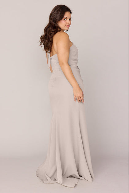Fallon Crepe Dress | Made To Order | Gold Champagne