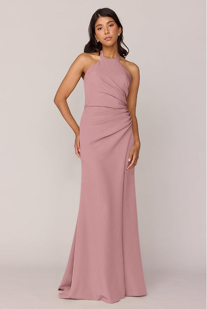 Fallon Crepe Dress | Made To Order | Rose Quartz