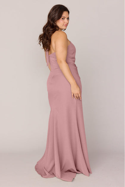 Fallon Crepe Dress | Made To Order | Rose Quartz