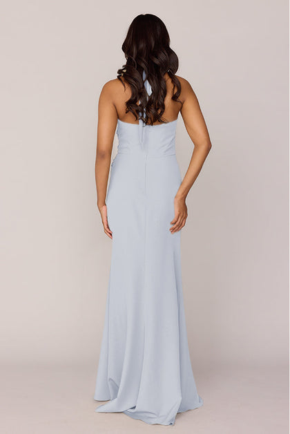 Fallon Crepe Dress | Made To Order | Sky Blue