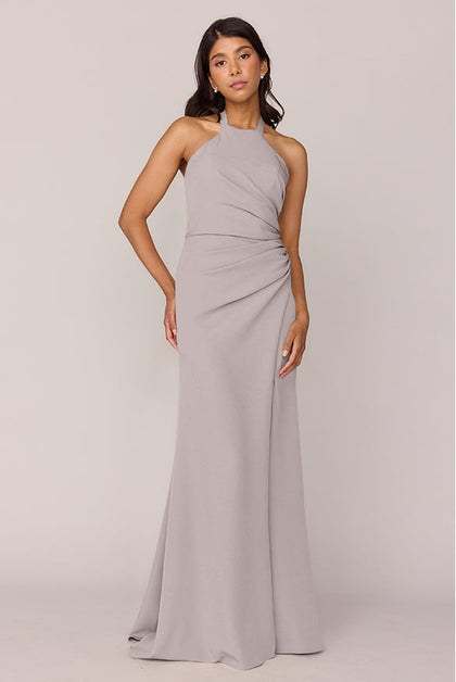 Fallon Crepe Dress | Made To Order | Taupe