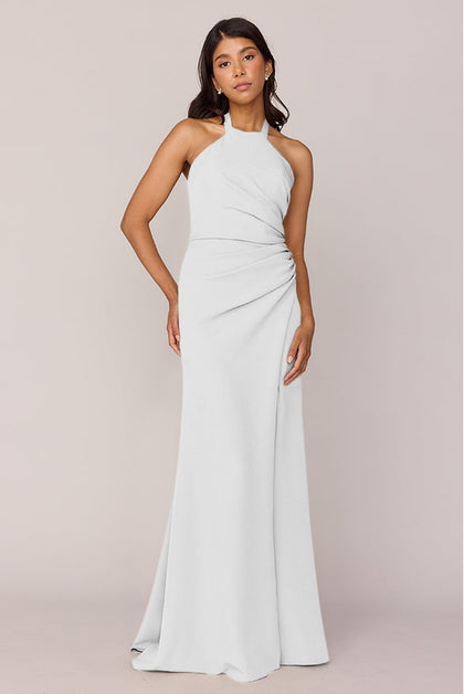Fallon Crepe Dress | Made To Order | White Pearl