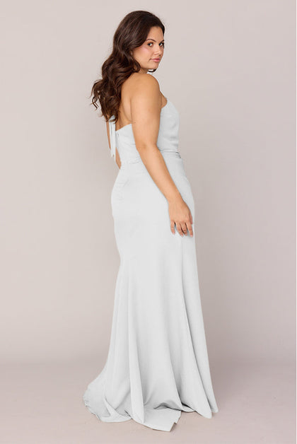 Fallon Crepe Dress | Made To Order | White Pearl