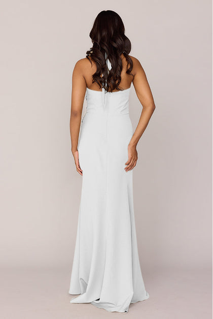Fallon Crepe Dress | Made To Order | White Pearl