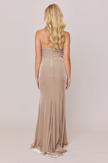 Fallon Velvet Dress | Made To Order | Champagne