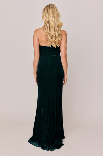 Fallon Velvet Dress | Made To Order | Classic Emerald