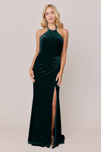 Fallon Velvet Dress | Made To Order | Classic Emerald