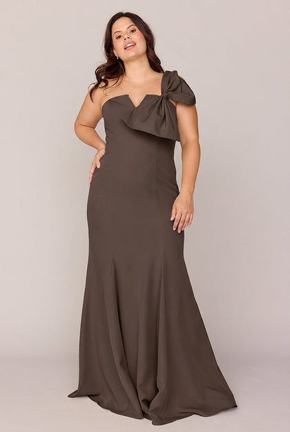Faye Crepe Dress | Made To Order | Espresso