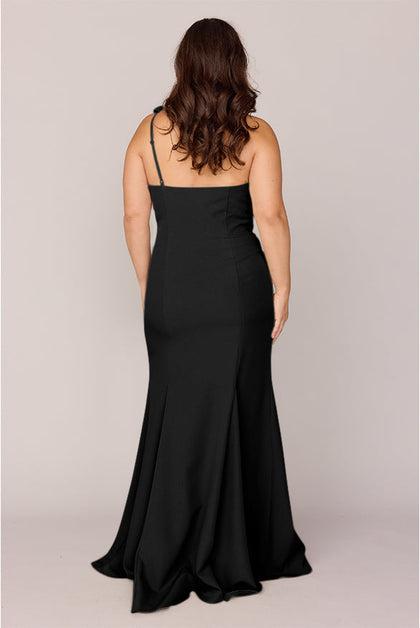 Faye Crepe Dress | Made To Order | Black