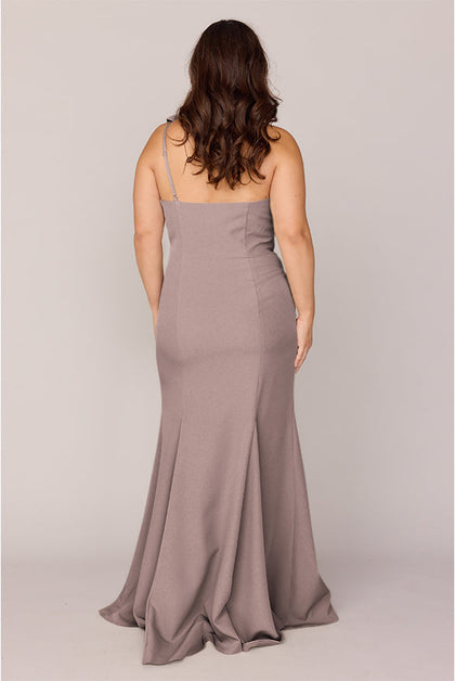 Faye Crepe Dress | Made To Order | Latte