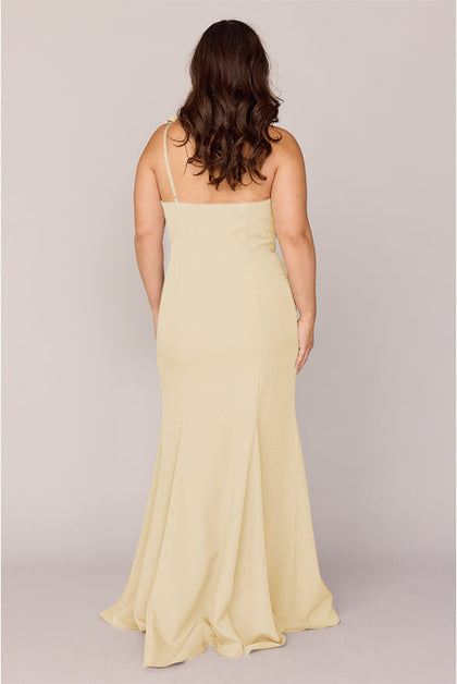 Faye Crepe Dress | Made To Order | Pale Yellow