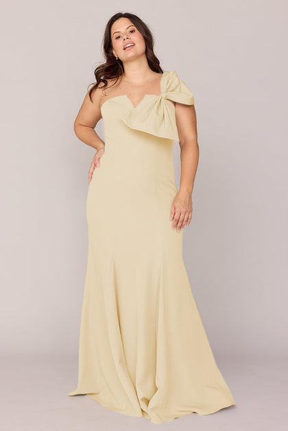 Faye Crepe Dress | Made To Order | Pale Yellow