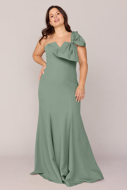 Faye Crepe Dress | Made To Order | Sage