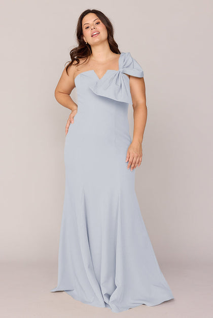 Faye Crepe Dress | Made To Order | Sky Blue