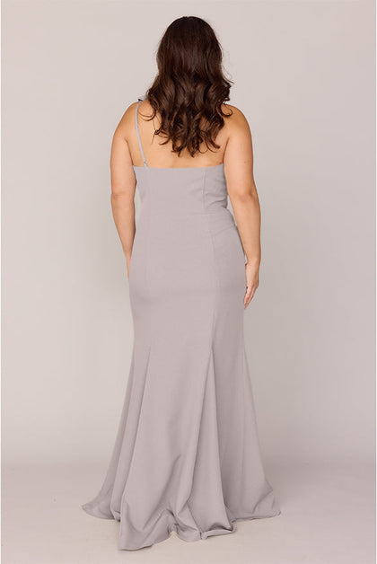 Faye Crepe Dress | Made To Order | Taupe