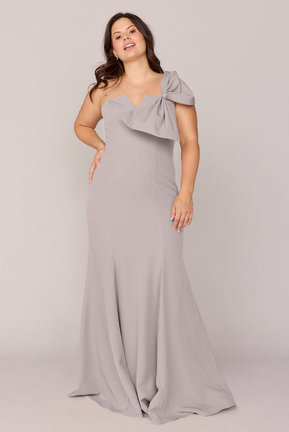 Faye Crepe Dress | Made To Order | Taupe