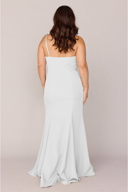 Faye Crepe Dress | Made To Order | White Pearl