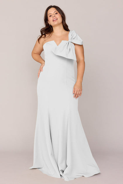 Faye Crepe Dress | Made To Order | White Pearl