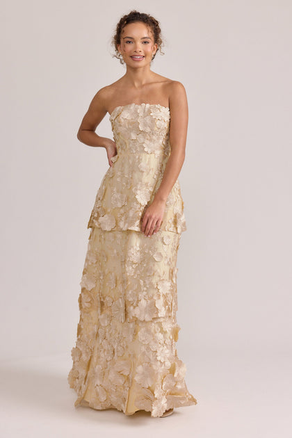 Model: Erica; Size: 4; Color: Champagne