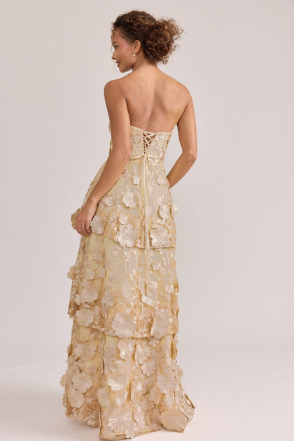 Model: Erica; Size: 4; Color: Champagne
