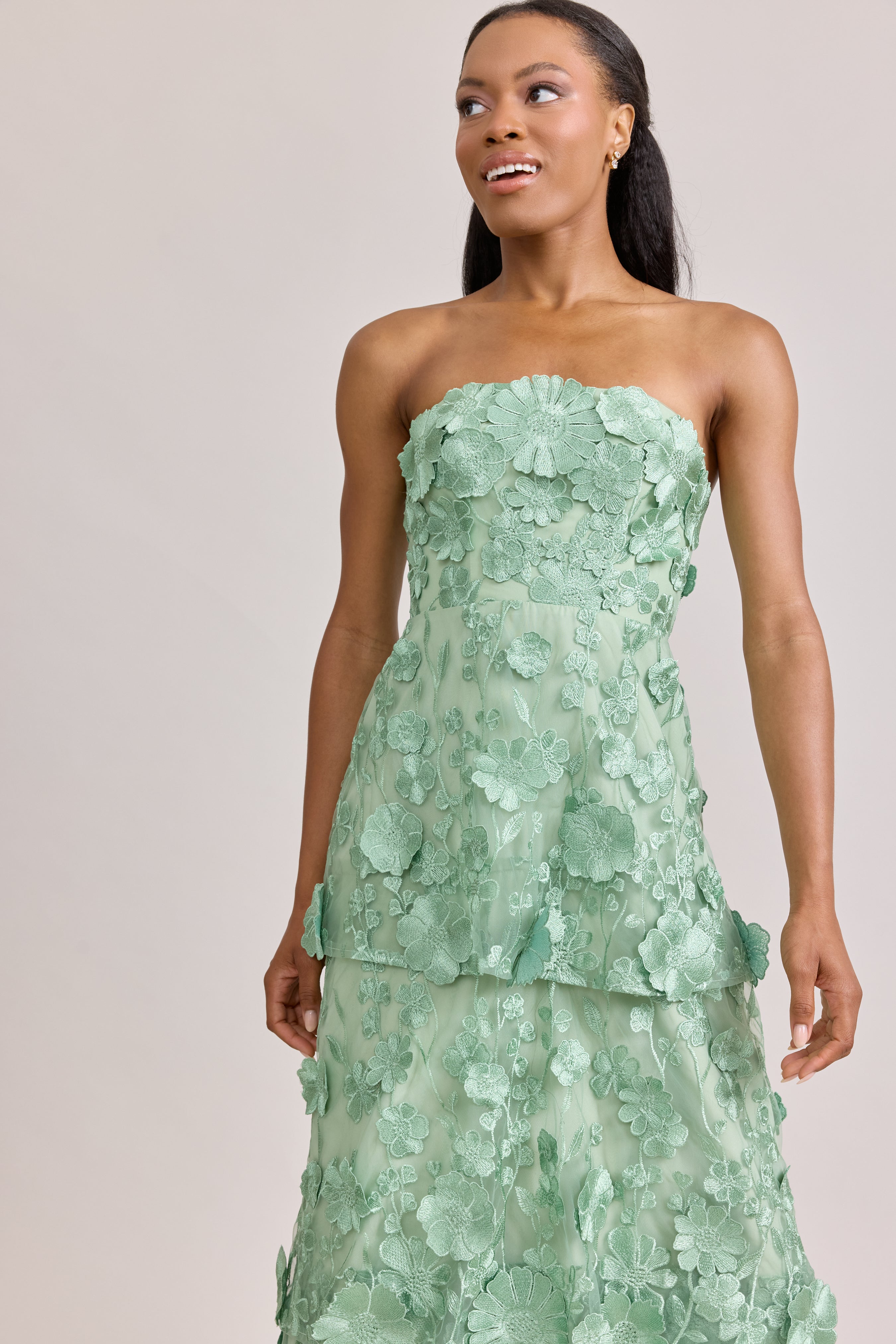 Flora Appliqué Dress Meadow