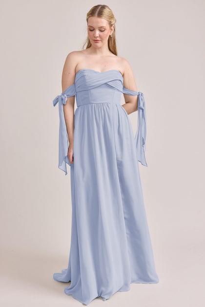 Genevieve Convertible Chiffon Dress | Made To Order | Periwinkle