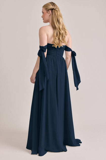 Genevieve Convertible Chiffon Dress | Made To Order | Romantic Blue
