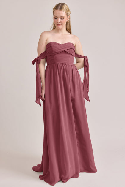 Genevieve Convertible Chiffon Dress | Made To Order | Rosewood