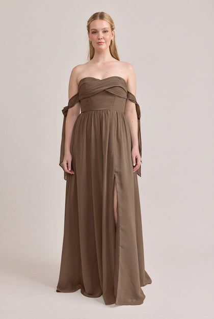 Genevieve Convertible Chiffon Dress | Made To Order | Truffle