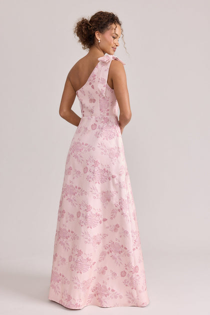 Georgina Jacquard Dress | Made To Order | Pink
