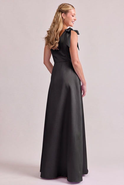 Georgina Mikado Dress | Black