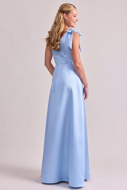 Georgina Mikado Dress | Cornflower Blue