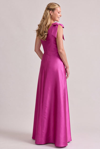 Georgina Mikado Dress | Fuchsia