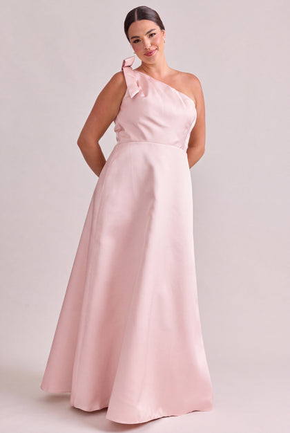 Georgina Mikado Dress | Light Pink