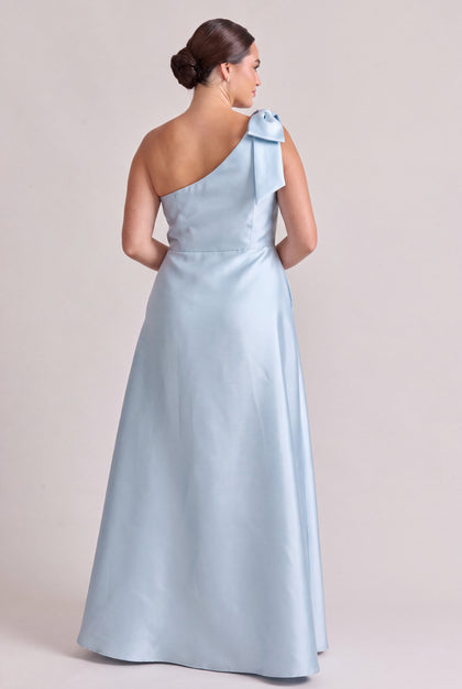 Georgina Mikado Dress | Sky Blue
