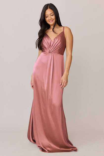 Giada Satin Dress | Made To Order | Desert Rose