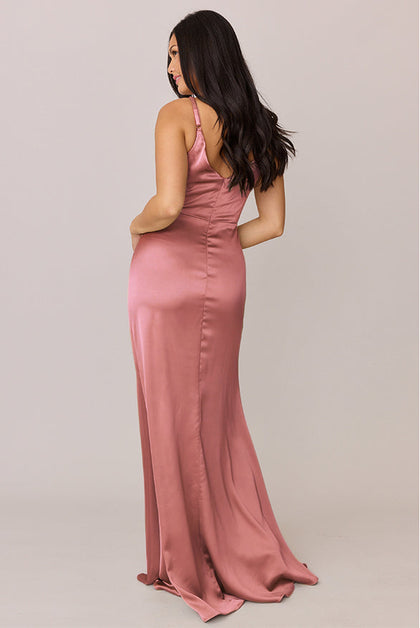 Giada Satin Dress | Made To Order | Desert Rose